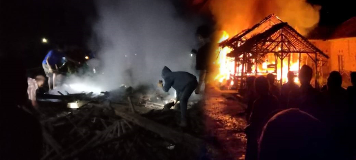 Satu Rumah Terbakar di Kampung Rantau Temiang, Belum Diketahui Penyebabnya