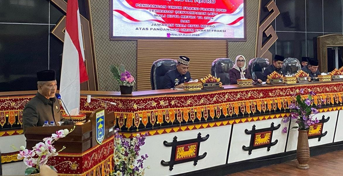 Pandangan Umum Fraksi, Kritik Pedas DPRD Terhadap Menurunnya PAD Kota Metro