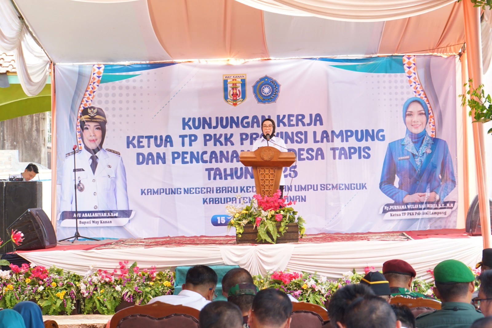 PKK Lampung Canangkan Desa Tapis di Way Kanan, Bupati Ayu: Dari Keluarga Kuat, Negeri Ini Akan Hebat!