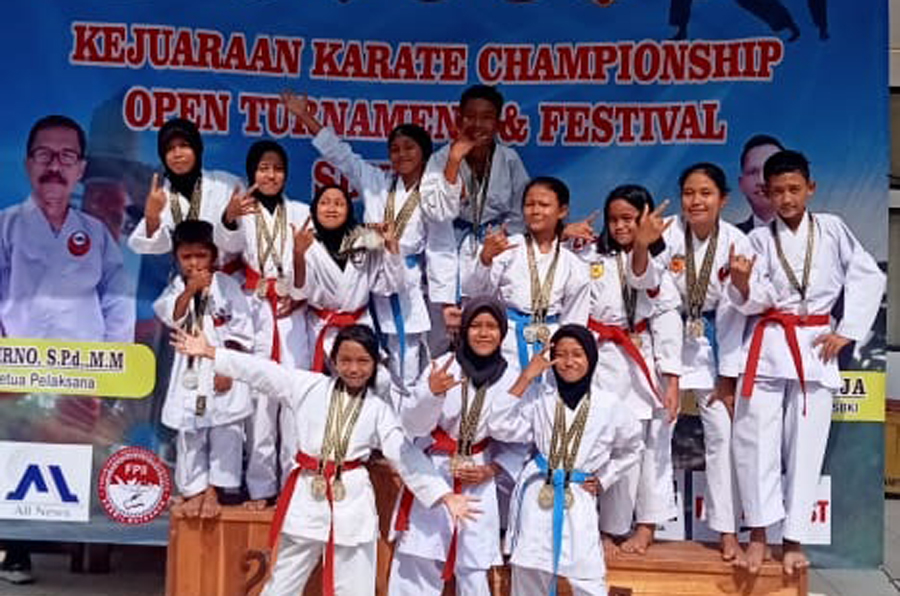 Pekarate Sukajadi Sabet 16 Medali Emas Di Festival SBKI Cup 1 Lampung